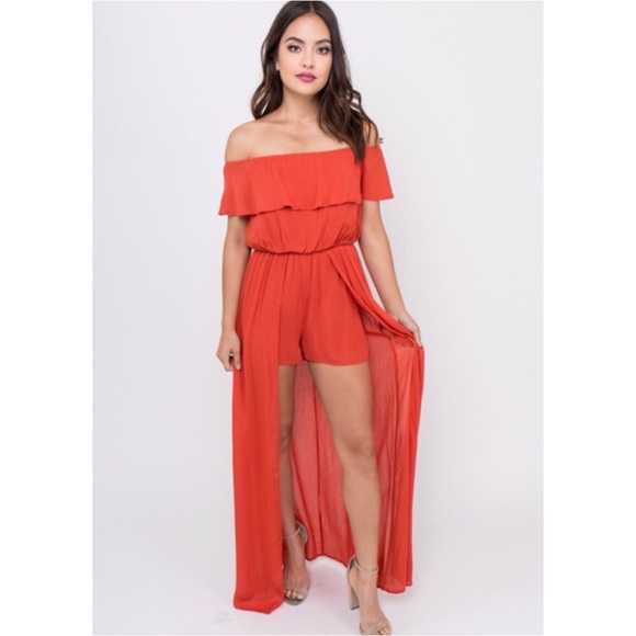 Orange maxi romper - Picture 1 of 1